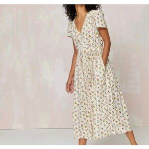 🆕Christy Dawn The Dawn Dress in Cream Garden Current Season Floral Size L NWT